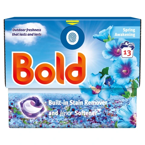 Bold PODS Washing Liquid Laundry Detergent Capsules, Spring Awakening, 13 Washes