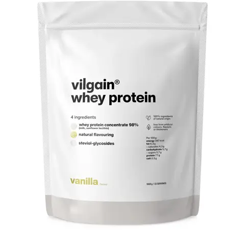 Vilgain Whey Protein Vanilla Protein Nutrition Powder Flavour - 1000g
