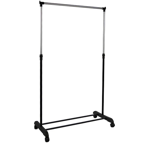 Home Vida Single Garment Rack Silver/Black