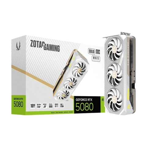 ZOTAC Gaming GeForce RTX 5080 SOLID OC Édition Blanche 16 Go