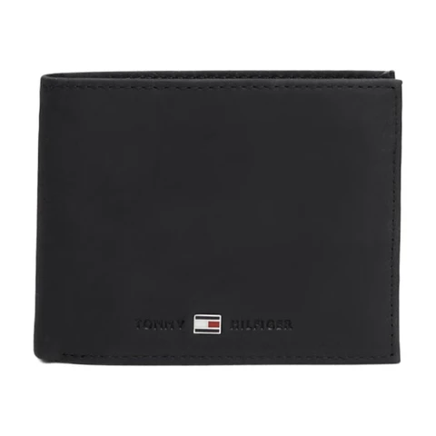 Tommy Hilfiger JOHNSON KAARTENHOUDER MET FLAP EN MUNTVAK Zwart Heren ONE SIZE