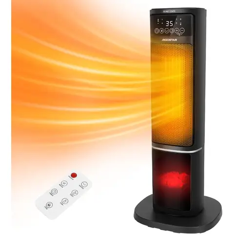 Aigostar 1500W PTC Heizgerät mit Fernbedienung und OSC-Funktion