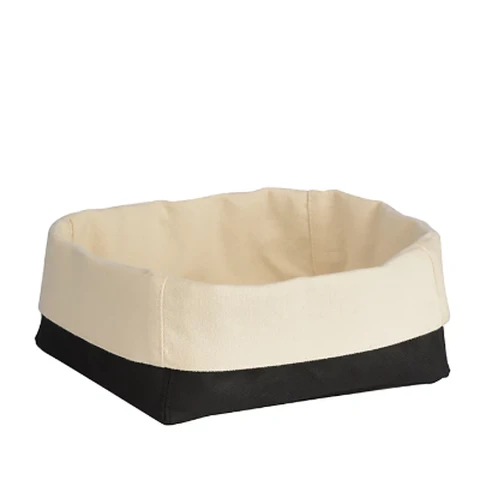 Essentials by Premier Black And Cream Folded Design Bread Basket