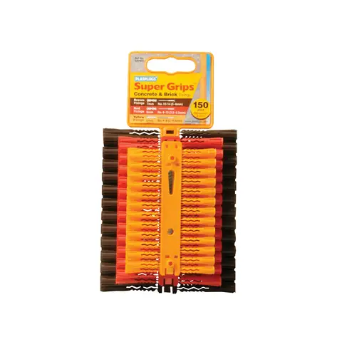 PLASPLUGS SAP 505 Solid Wall Super Grips™ Fixings Assorted (150)
