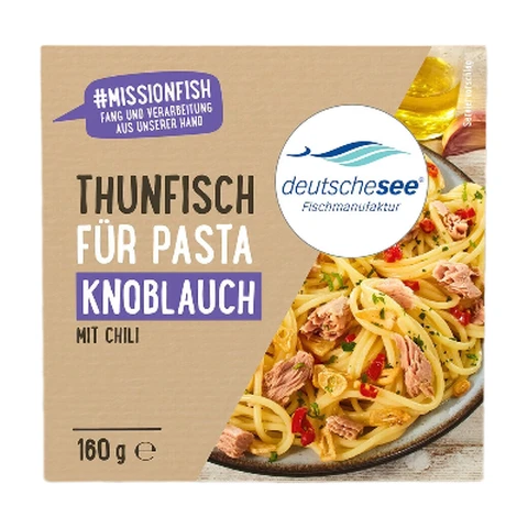 Deutsche See Thunfisch für Pasta Knoblauch 160 g X 8