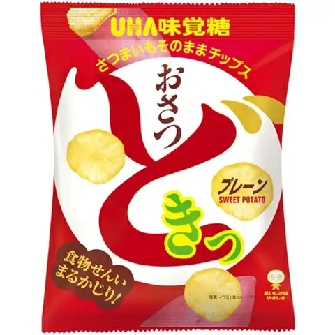 UHA Osatsu Doki Sweet Potato Chips Salt Flavour 65g