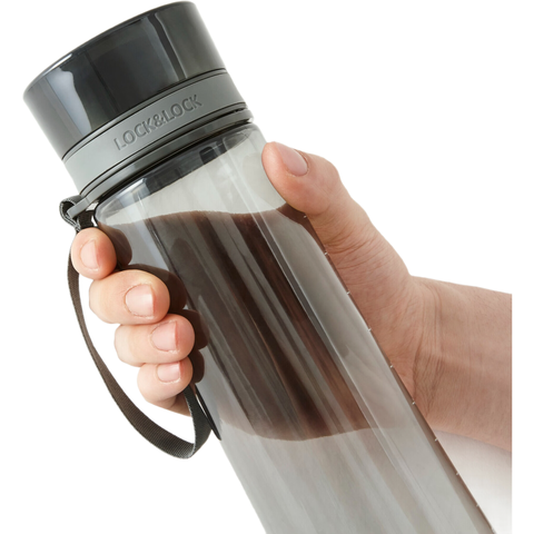 LocknLock Trinkflasche mit Ausgießer 380 ml (Dunkelgrau) 1 Stück