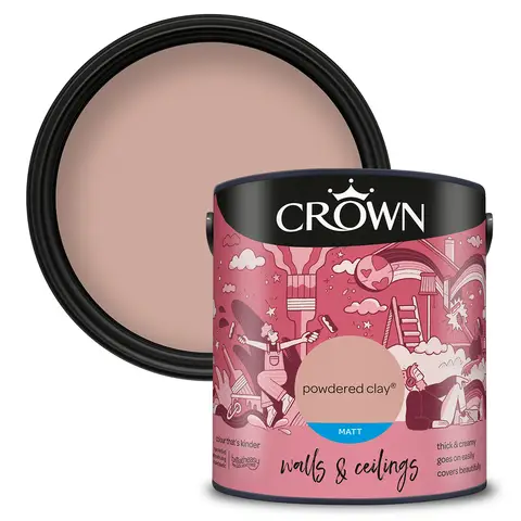 CROWN Matt Emulsion Powdered Clay 2.5L