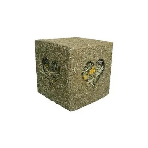 Rosewood Naturals I Love Hay Forage Cube, Small Animal Treat and Gnaw Toy, Large