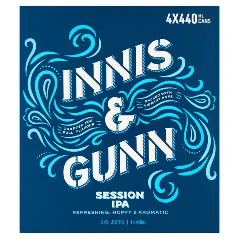 Innis And gunn Session Ipa 4 X 440ml (Abv 3.4%)