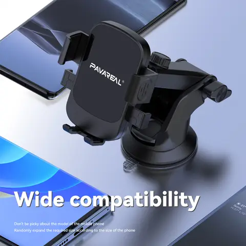 PAVAREAL CH78 Strong suction cup+mirror car mount Black