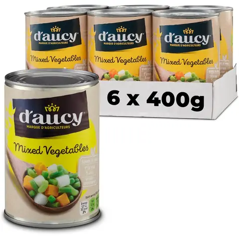 RP D'Aucy Mixed Vegetables 6 cans x 400g