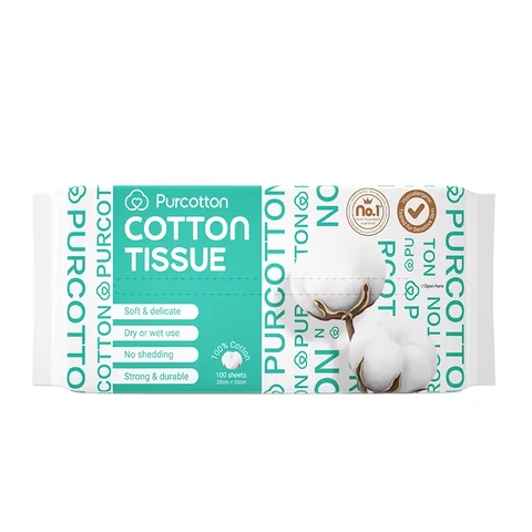 Purcotton Cotton Tissue 100 Sheets