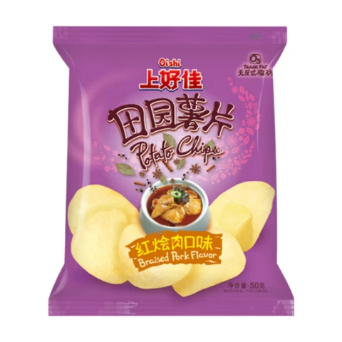 Oishi  Potato Chips - Braised Pork Flavor 50g