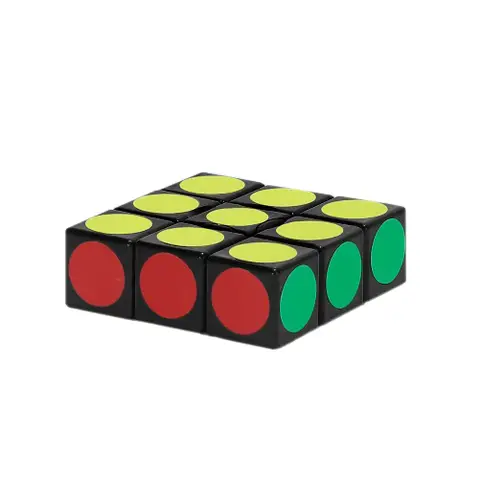 1x1 Cube Puzzle, Classic Sticker Design, Novelty Toy for Beginners