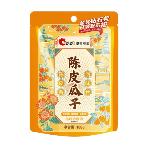 QiaQia  Chenpi Flavored Sunflower Seeds, 108g