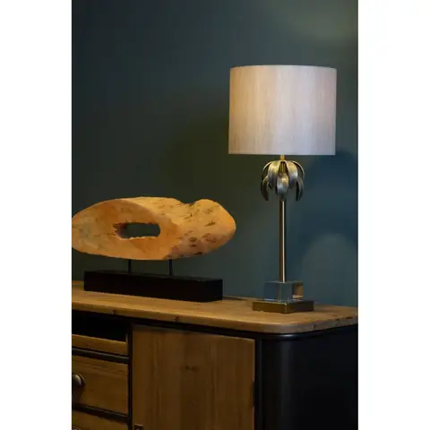 Interiors by Premier Table Lamp Herta Tropical Gold/Cream H:66cm