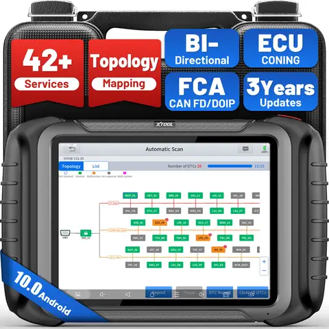 XTOOL D8S Bidirectional OBD2 Scanner with Topology Mapping: 2026 Upgrade of XTOOL D8, Scan Tool with 42+ Resets, Full System Automotive Scanner Diagnostic Tool, PMI for Ford, FCA AutoAuth, CANFD/DoIP