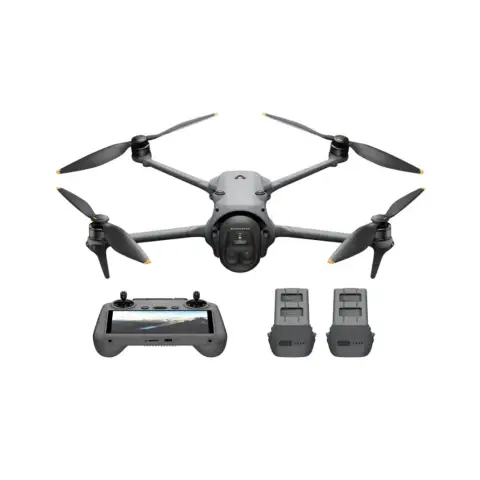 DJI Mavic 4 Pro Fly More Combo – Drohne mit DJI RC 2, flaggschiffartige Triple-Kamera (100 MP 4/3-CMOS-Hasselblad-Kamera), 30 km Videoübertragung, max. 51 Min. Flugzeit, Ladestation und mehr