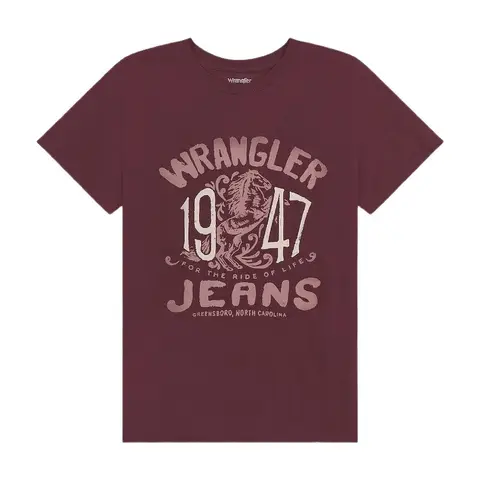 WRANGLER GRAPHIC T-SHIRT DAHLIA, M M