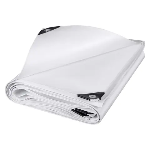 Laneetal Wasserdichte LKW-Plane mit Ösen 3x6m 180g/m² Planenstoff Schutzabdeckung Zeltplane für Gartenmöbel Holz Trampolin, Camping, reißfest beidseitig beschichtet, Grau