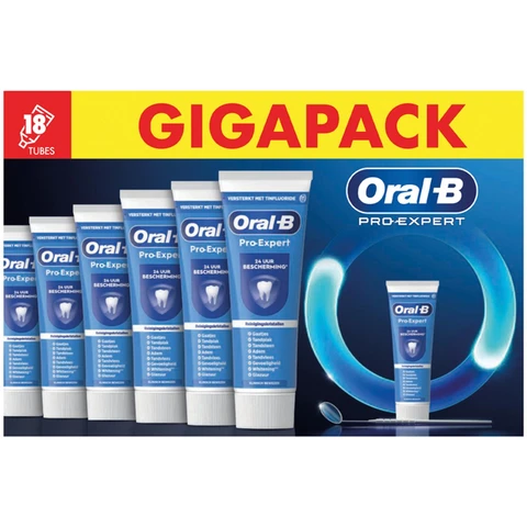 Oral-B Pro-Expert Professional Protection Reinigingskristallen Tandpasta - 18x75ml