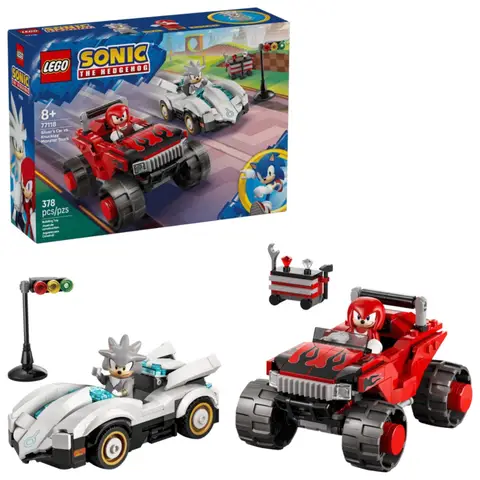 LEGO 77118 Sonic the Hedgehog Silver's Car vs. Knuckles' Monster Truck