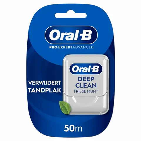 Oral-B Pro-Expert Advanced Flosdraad - Grondige Reiniging - Verwijdert Tandplak - 50m – 12 stuks