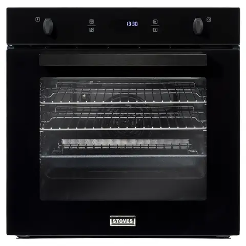 Belling ST SEB602PY Pyrolytic Built-In Electric Single Oven, 60cm, Black, A Rated