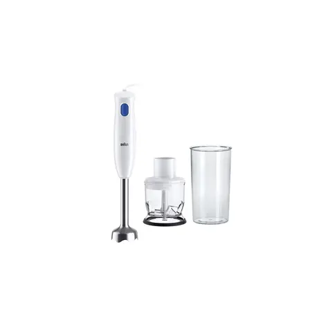 Braun Multiquick 1, Hand Blender, Beaker & Chopper, White, MQ10.201MWH