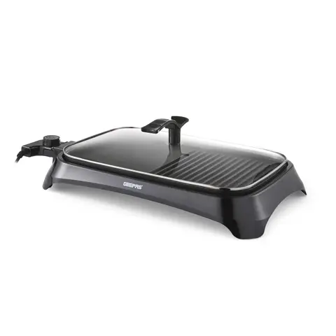 Geepas 1600W Electric Barbecue 2-in-1 Grill With Hot Plate