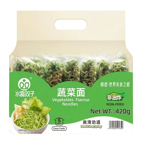 Shuijing Shuangzi  Vegetable Flavour Noodles 420g