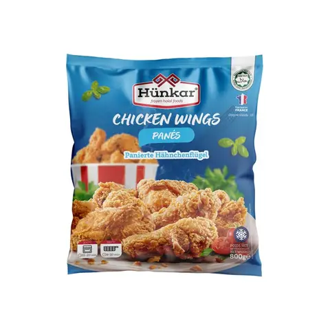 HÜNKAR Ailes de poulet panées Halal 800 g