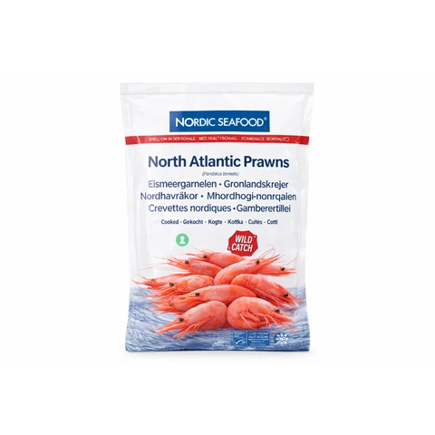 Nordic Seafood MSC Noord-Atlantische Garnalen Met Schaal Gekookte Pandalus - 1 kg