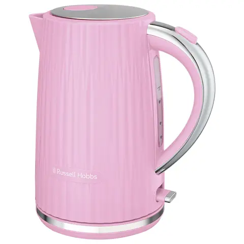 Russell Hobbs Eden Kettle, Textured, Cord Storage, 1.7L, Raspberry, Pink - 27362