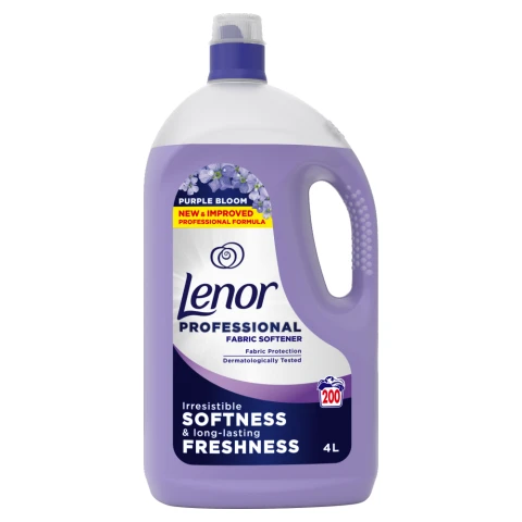 Lenor Professional Fabric Softener, Purple Bloom, 4L x  200 washes