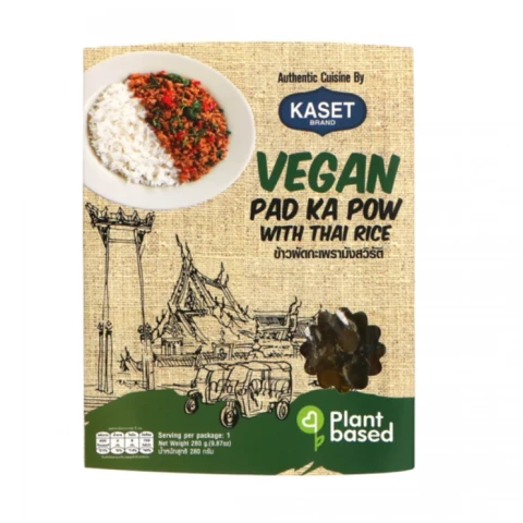 Kaset Ready to Eat Pad Kai Ka-Pow Curry Vegan 280g