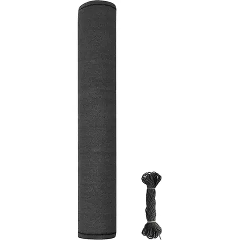 EUGAD Sichtschutzmatte 1.5×10 m, Sichtschutz 150 g/m² HDPE Sichtschutznetz, Schattierungsnetz Sonnenschutz Tennisblende für Garten Sportplatz Maschendrahtzaun inkl. Nylonschnur, Anthrazit