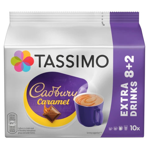 Tassimo Cadbury Caramel Hot Chocolate 10 Pods 241G