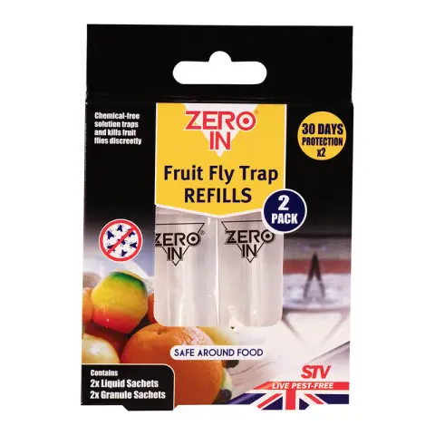 Zero In Fruit Fly Trap Refill 2pk