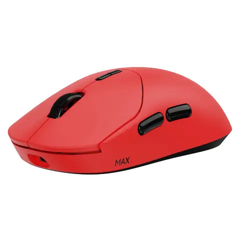 RAPOO VT2 MAX Wireless Gaming Mouse, True 8K Wireless Polling Rate, 53g Lightweight, Up to 750 Hr Battery, Nordic nRF54L15 MCU, 120-Million Optical Switch, 10 Programmable Buttons, Macro Enabled - Red