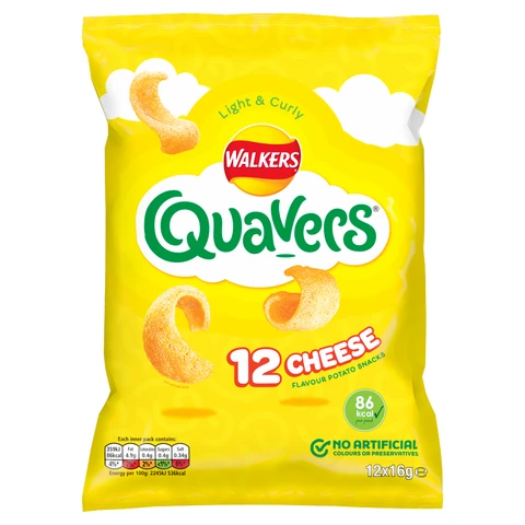 Walkers Cheese Quavers 12 Pack