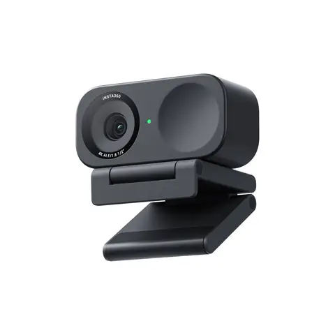 Insta360 Link 2C Standard-Bundle, Graphitschwarz – 4K Webcam für PC/Mac mit 1/2-Zoll-Sensor, Autoframing, HDR, Mikrofon mit KI-Rauschunterdrückung und Gestensteuerung für Streaming, Videoanrufe und Gaming