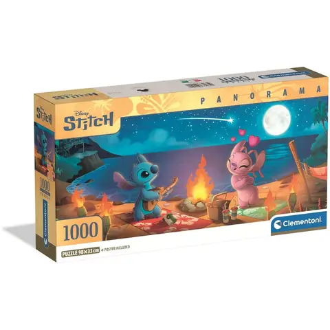 Clementoni Lilo & Stitch puzzel - 1000 stuks, 98 x 33 cm