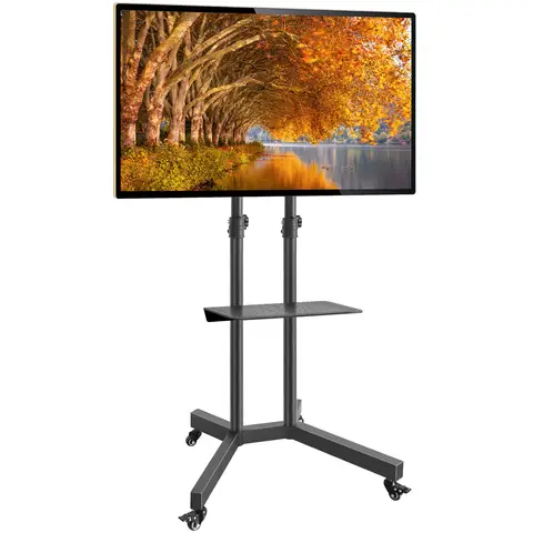 Mobile TV Stand 32-75 Inch screen,TV stand with Locking Wheels,  up to 48KG and MAX VESA 600x400mm