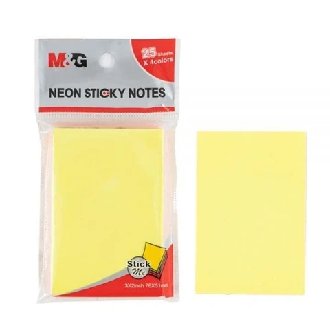 M&G Sticky Notes Colourful 3"x2"