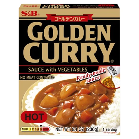 S&B Golden Curry With Vegetable Hot 230G