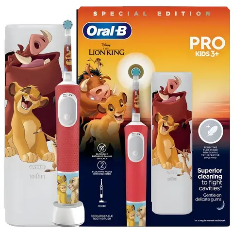 ORAL-B Vitality PRO Kids Lion King - Elektrische tandenborstel - 2-min timer leuk design