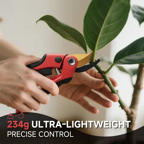 FLORA GUARD Bypass Secateurs, Garden Secateurs with Ergonomic Handle, Ideal Pruning Shears for Gardening, Shrubs & Branch Cutting