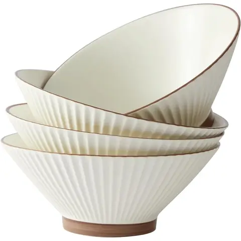 Jiwoo Collins 8" Schüssel Beige im Set (4 Stück/Set)